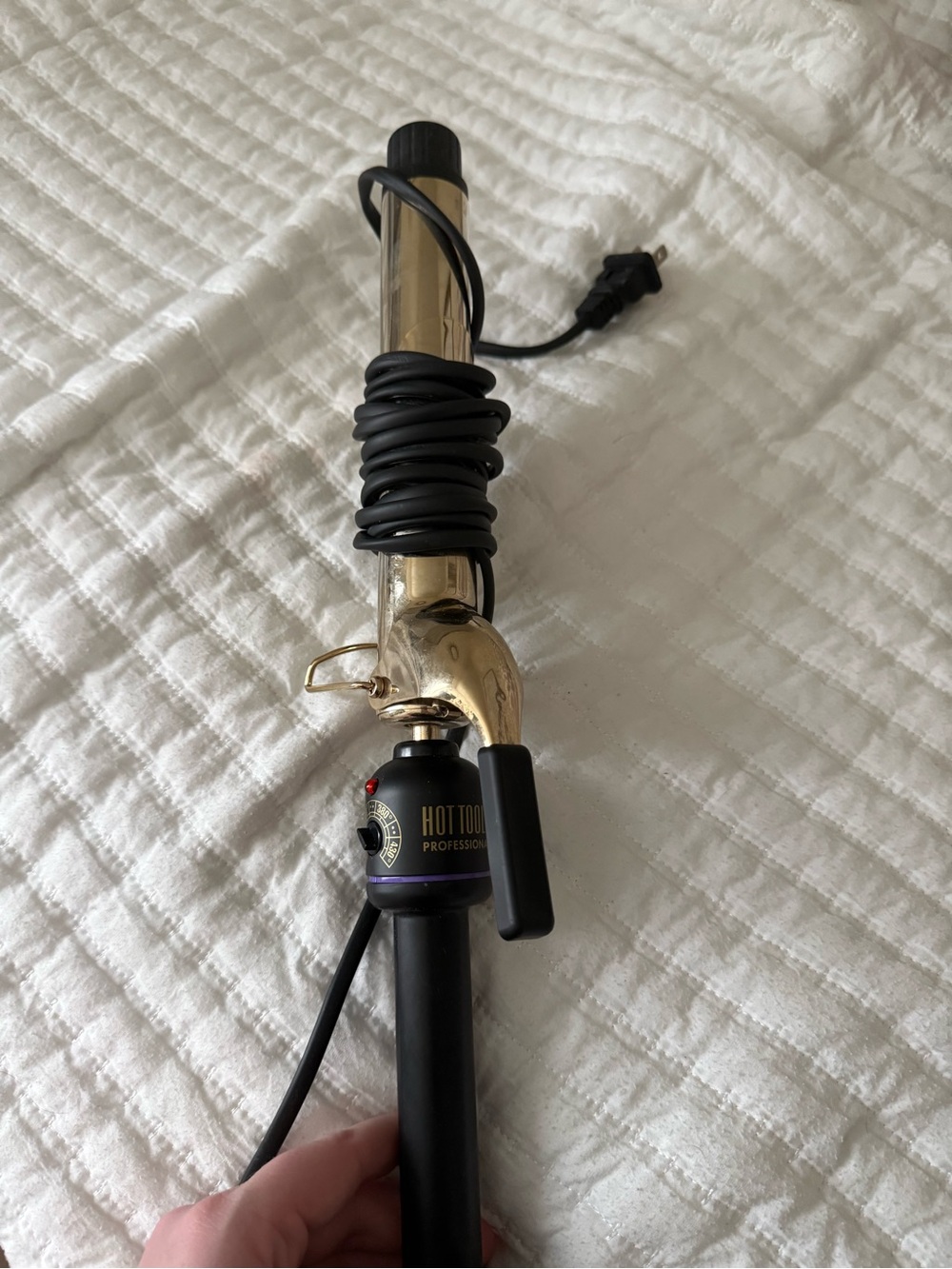 Hot tools curling iron 1 - 1 & 1/4 in